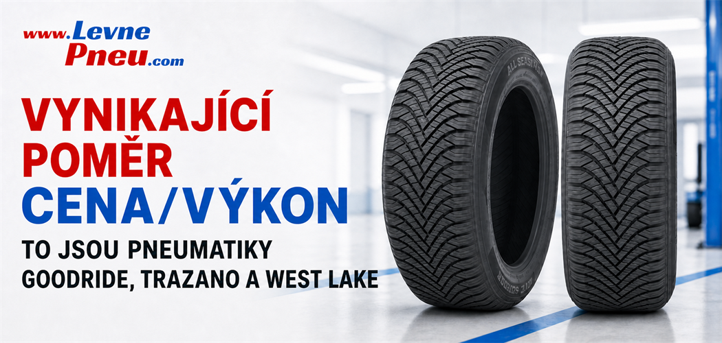 Banner - Goodride a Trazano – kvalitní pneumatiky za skvělou cenu!