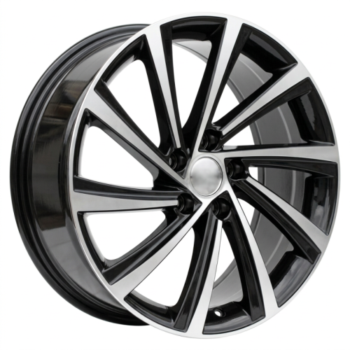 Alu kola Racing Line D2403, 19x8 5x112 ET45, černá + leštění