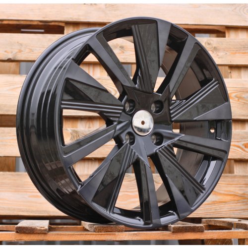 Alu kola Racing Line YF1152, 18x7 4x108 ET35, černá + tmavé leštění