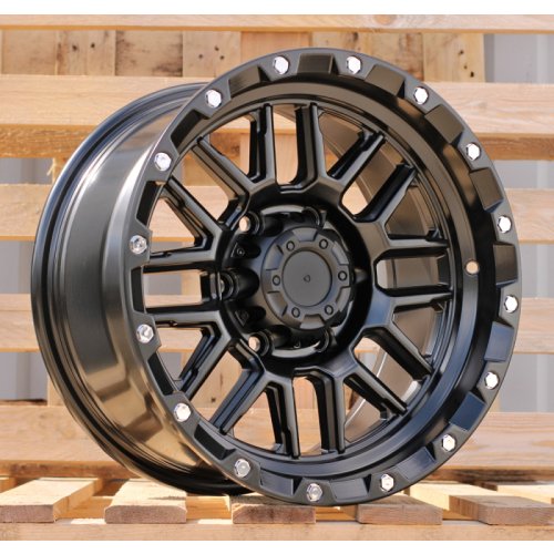 Alu kola Racing Line JT148, 16x8 6x139.7 ET, černá matná (zátěžová)