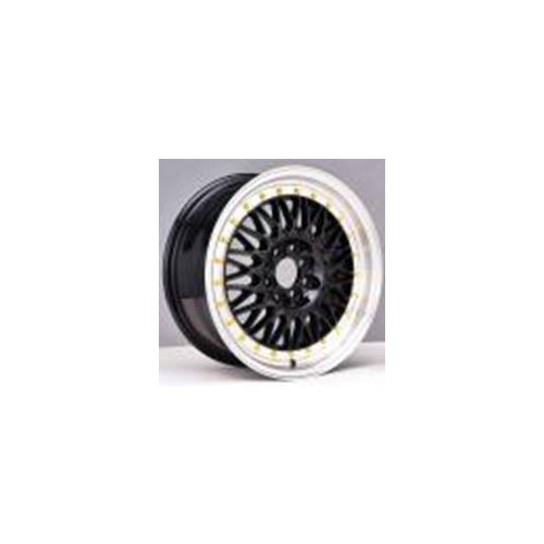 Alu kola Racing Line REW032, 15x6.5 8x100 ET30, stříbrná + leštěný límec