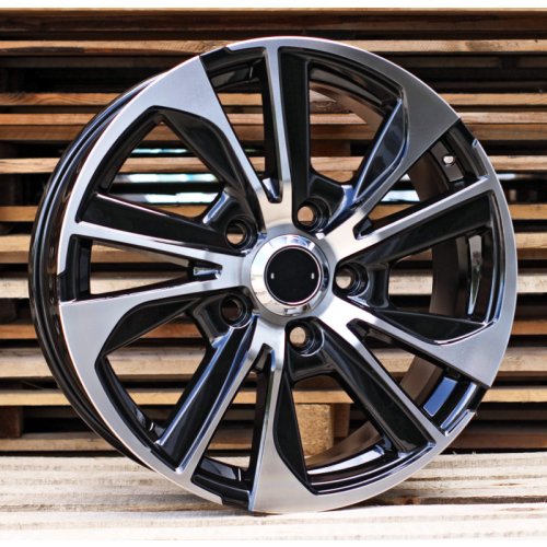 Alu kola Racing Line B1611, 18x8 5x150 ET45, černá + leštění