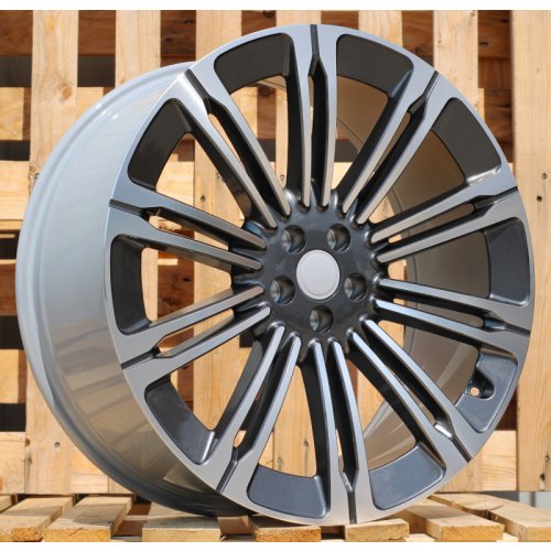 Alu kola Racing Line B1808, 23x9.5 5x120 ET42.5, šedivá + leštění