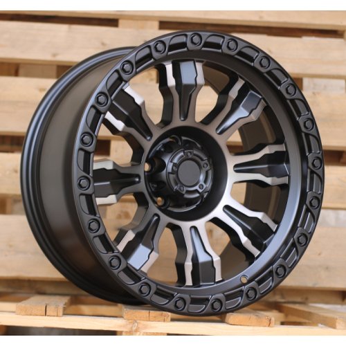 Alu kola Racing Line FBX087, 18x9 6x139.7 ET, černá matná + leštění