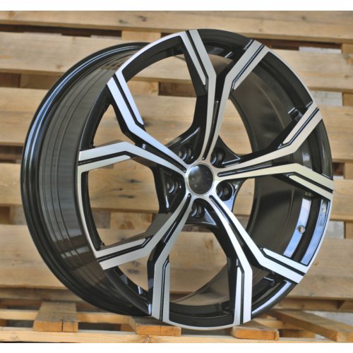 Alu kola Racing Line FBX201, 19x8.5 5x112 ET40, černá + leštění