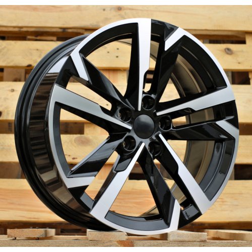 Alu kola Racing Line FBX254, 19x8 5x112 ET42, černá + leštění