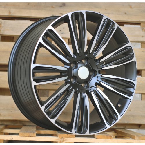 Alu kola Racing Line XE136, 22x9.5 5x120 ET45, černá matná + leštění