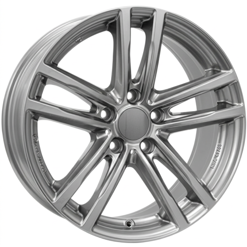 Alu kola RIAL X10, 19x8 5x112 ET57, šedivá lesklá