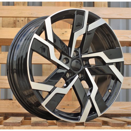 Alu kola Racing Line YF5696, 19x8 5x112 ET41, černá + leštění