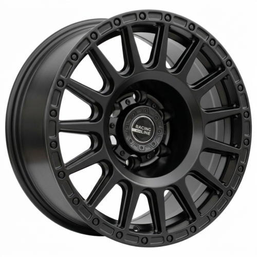 Alu kola Racing Line B5877, 17x8 6x139.7 ET15, černá matná (zátěžová)