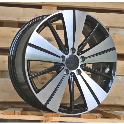 Alu kola Racing Line H3298F, 18x7.5 5x112 ET52, černá + leštění