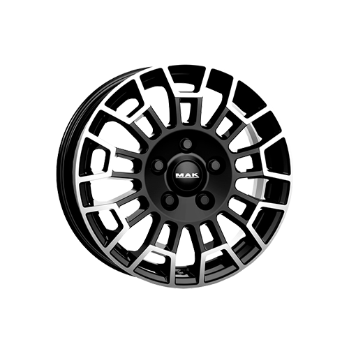 Alu kola MAK NOMAD, 17x7 5x120 ET51, černá lesklá + leštění (zátěžová)