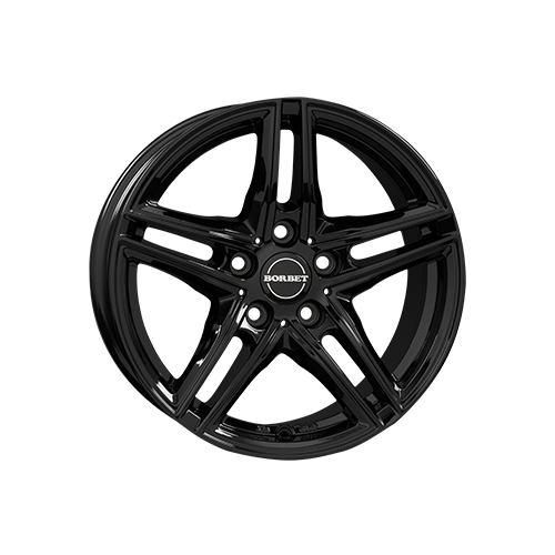 Alu kola BORBET XR, 17x7.5 5x120 ET35, černá lesklá