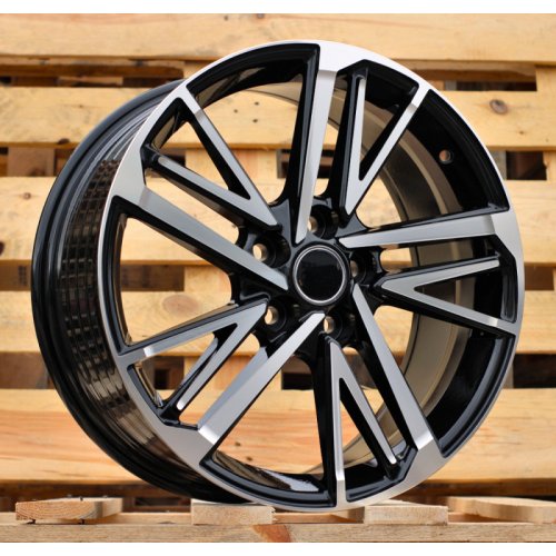 Alu kola Racing Line FBX255, 17x7 5x114.3 ET40, černá + leštění