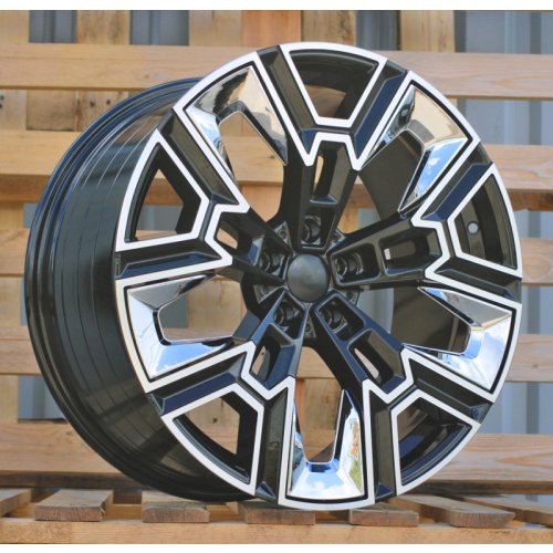 Alu kola Racing Line HF5220, 20x10 5x112 ET46, černá + leštění (zátěžová)