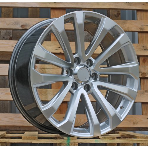 Alu kola Racing Line B1223, 22x9 6x139.7 ET25, stříbrná metalíza (zátěžová)