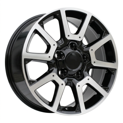 Alu kola Racing Line B1380, 20x8.5 5x150 ET55, černá + leštění (zátěžová)