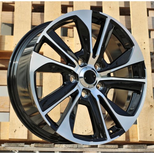 Alu kola Racing Line B1611, 22x9 5x150 ET60, černá + leštění (zátěžová)