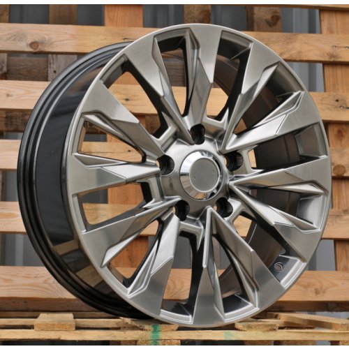 Alu kola Racing Line B1734, 20x8.5 6x139.7 ET50, titanová metalíza (zátěžová)