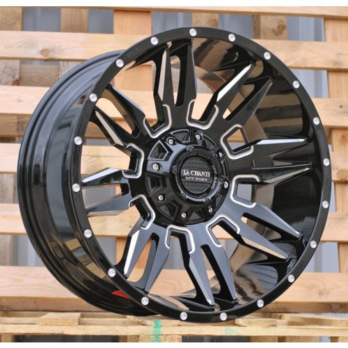 Alu kola Racing Line B1737, 20x10 12x135 ET, černá lesklá (zátěžová)