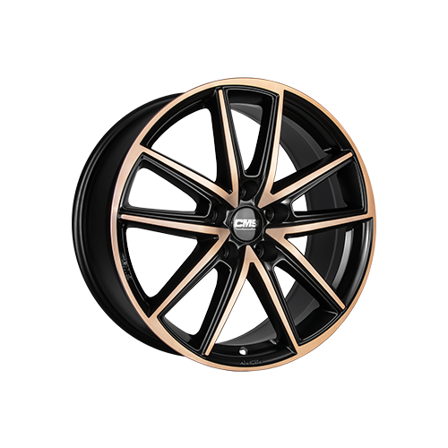 Alu kola CMS C30, 18x8 5x114.3 ET40, černá + měděná barva leštění