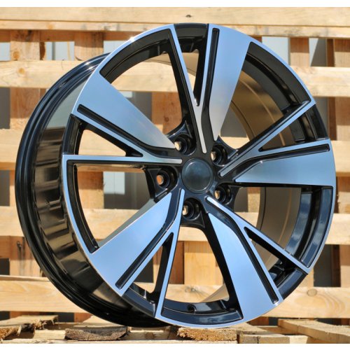 Alu kola Racing Line B1988, 18x8 5x112 ET45, černá + leštění