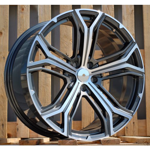 Alu kola Racing Line BFMS3, 21x10.5 5x114.3 ET42, šedivá + leštění (zátěžová)