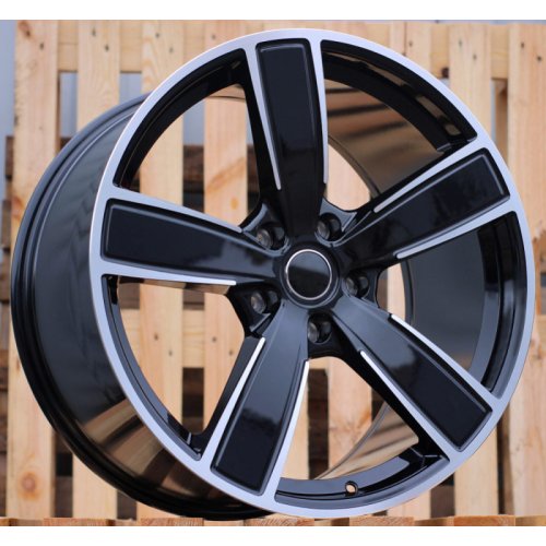 Alu kola Racing Line FB0472J, 21x11 5x130 ET58, černá + leštění (zátěžová)