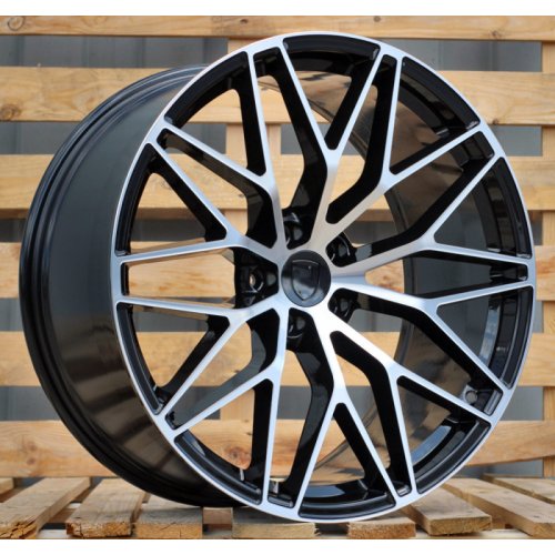 Alu kola Racing Line FB1705, 21x11 5x130 ET58, černá + leštění (zátěžová)