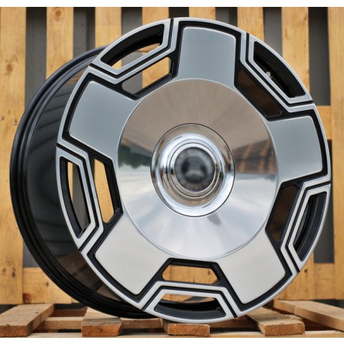 Alu kola Racing Line LTRGW105, 23x10 5x130 ET30, černá + leštění (zátěžová)