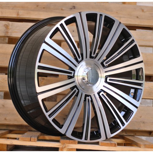 Alu kola Racing Line TX139A, 22x11 5x112 ET42, černá + leštění (zátěžová)