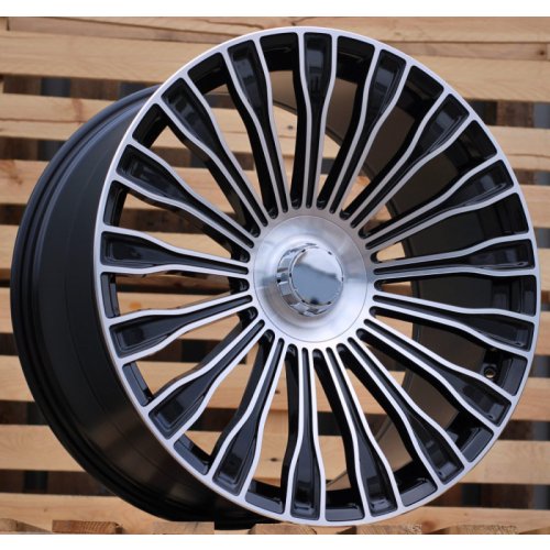 Alu kola Racing Line TX226, 21x9 5x112 ET35, černá + leštění (zátěžová)
