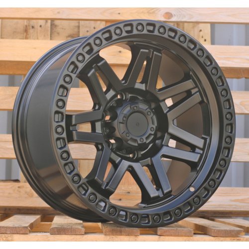 Alu kola Racing Line FBX053, 17x9 6x139.7 ET, černá matná (zátěžová)