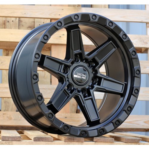 Alu kola Racing Line B5840, 18x9 6x139.7 ET10, černá matná (zátěžová)