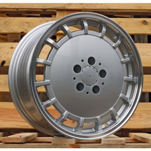 Alu kola Racing Line F3029, 17x9 5x112 ET30, stříbrná + leštěný límec