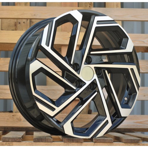 Alu kola Racing Line FBX345, 18x7.5 5x114.3 ET51, černá + leštění