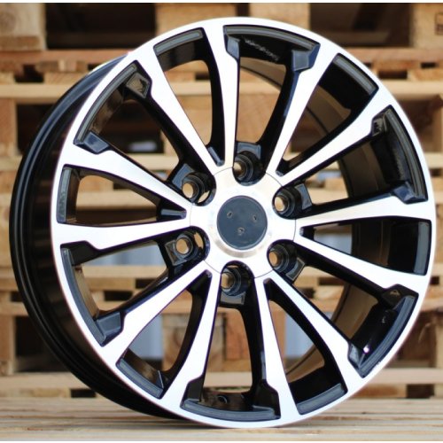 Alu kola Racing Line FBX075, 17x7.5 6x139.7 ET25, černá + leštění