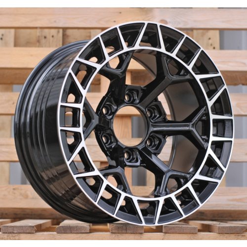 Alu kola Racing Line FBX229, 17x9 6x139.7 ET, černá + leštění