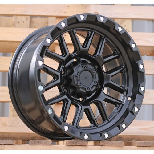 Alu kola Racing Line JT148, 16x8 6x139.7 ET, černá + leštění