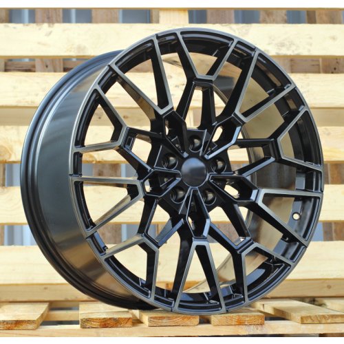 Alu kola Racing Line I0384, 19x9.5 5x120 ET38, černá + tmavé leštění