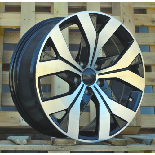 Alu kola Racing Line H617F, 18x8 5x112 ET44, černá + leštění