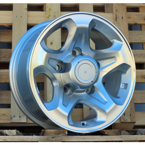 Alu kola Racing Line JT296, 16x7 5x150 ET, stříbrná + leštění