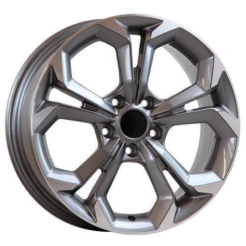 Alu kola AGT 17262, 17x7 5x108 ET40, šedivá + leštění