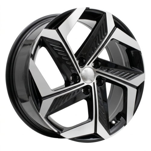Alu kola Racing Line D1926, 18x7.5 5x114.3 ET51, černá + leštění