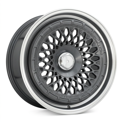 Alu kola Racing Line 1308B, 18x8.5 10x112 ET30, šedivá + leštěný límec