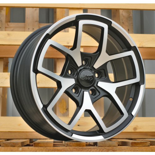 Alu kola Racing Line FBX373, 18x8 5x127 ET35, černá matná + leštění