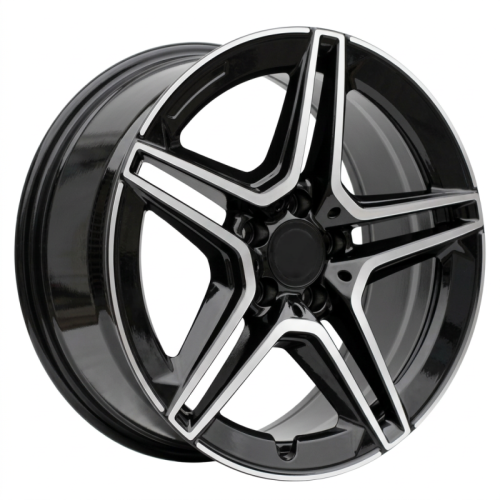 Alu kola Racing Line FBX142, 20x8.5 5x112 ET36, černá + leštění (zátěžová)