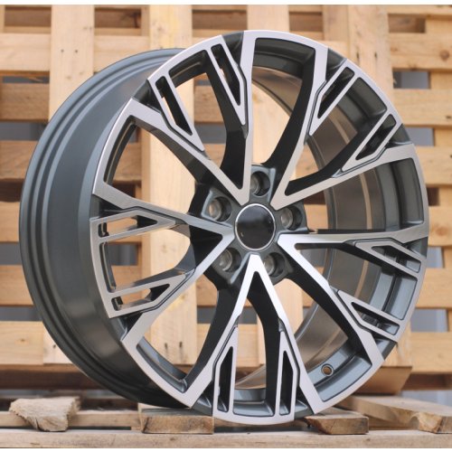 Alu kola Racing Line I5170, 18x8 5x112 ET40, šedivá + leštění