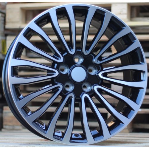 Alu kola Racing Line A1340, 18x8 5x108 ET50, černá + leštění