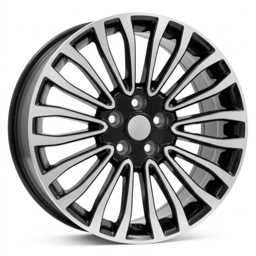 Alu kola Racing Line A1340, 18x8 5x108 ET50, černá + leštění
